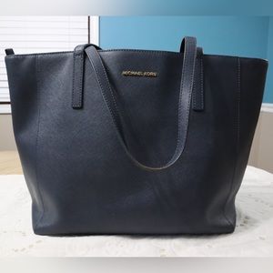 Blue Michael Kors Large Tote